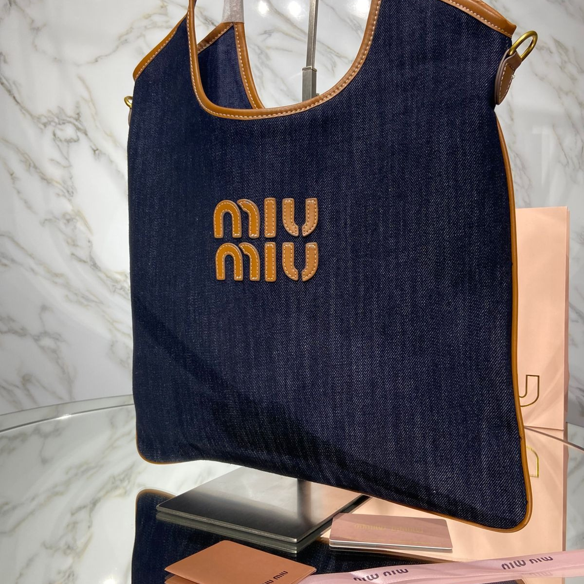 MIU MIU IVY DENIM BAG