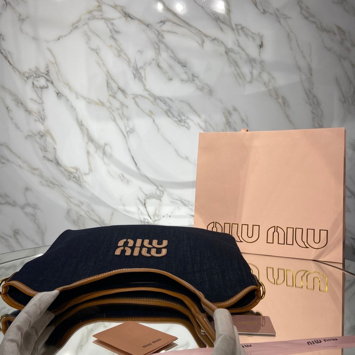 MIU MIU IVY DENIM BAG