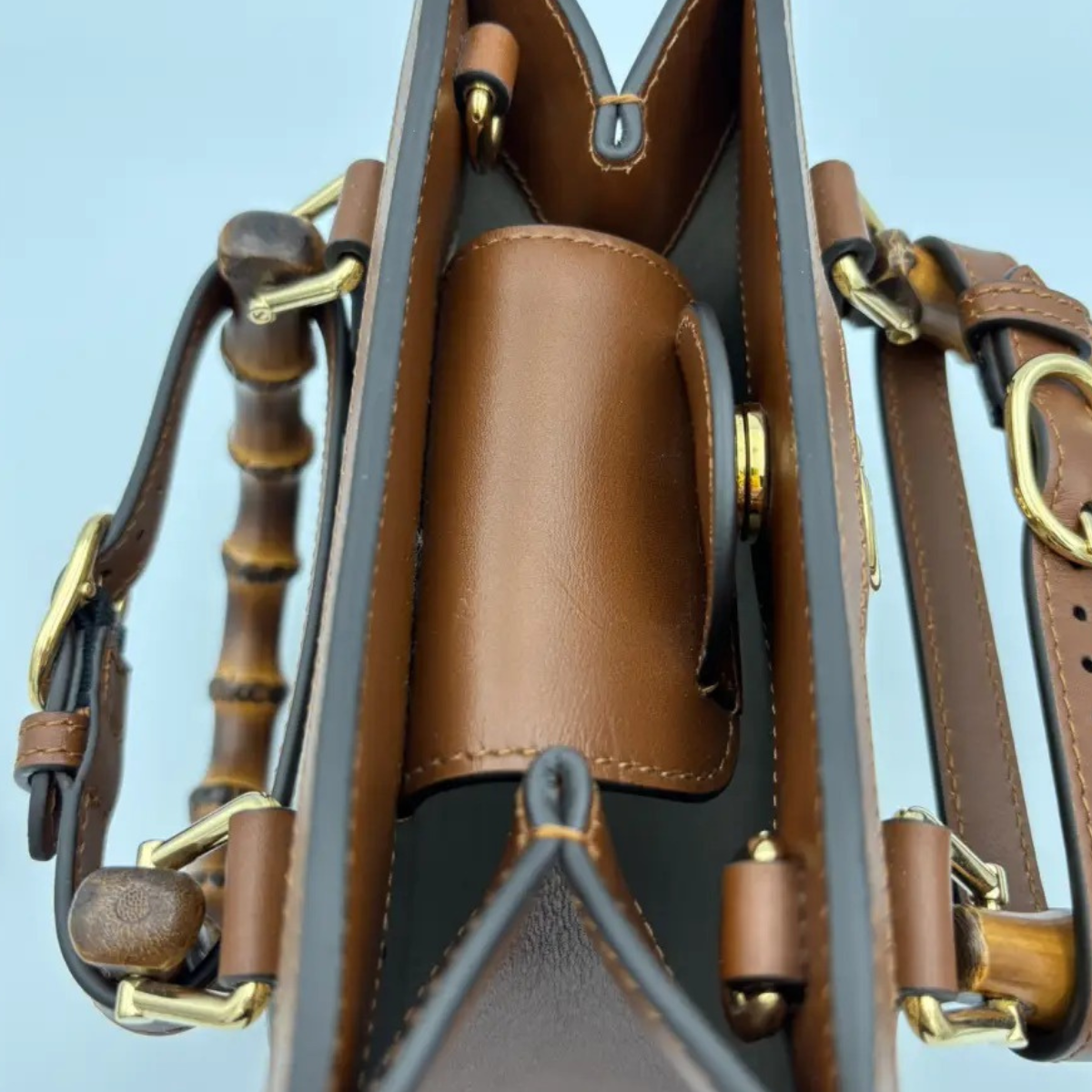 GUCCI DIANA SMALL TOTE BAG WITH CRYSTALS