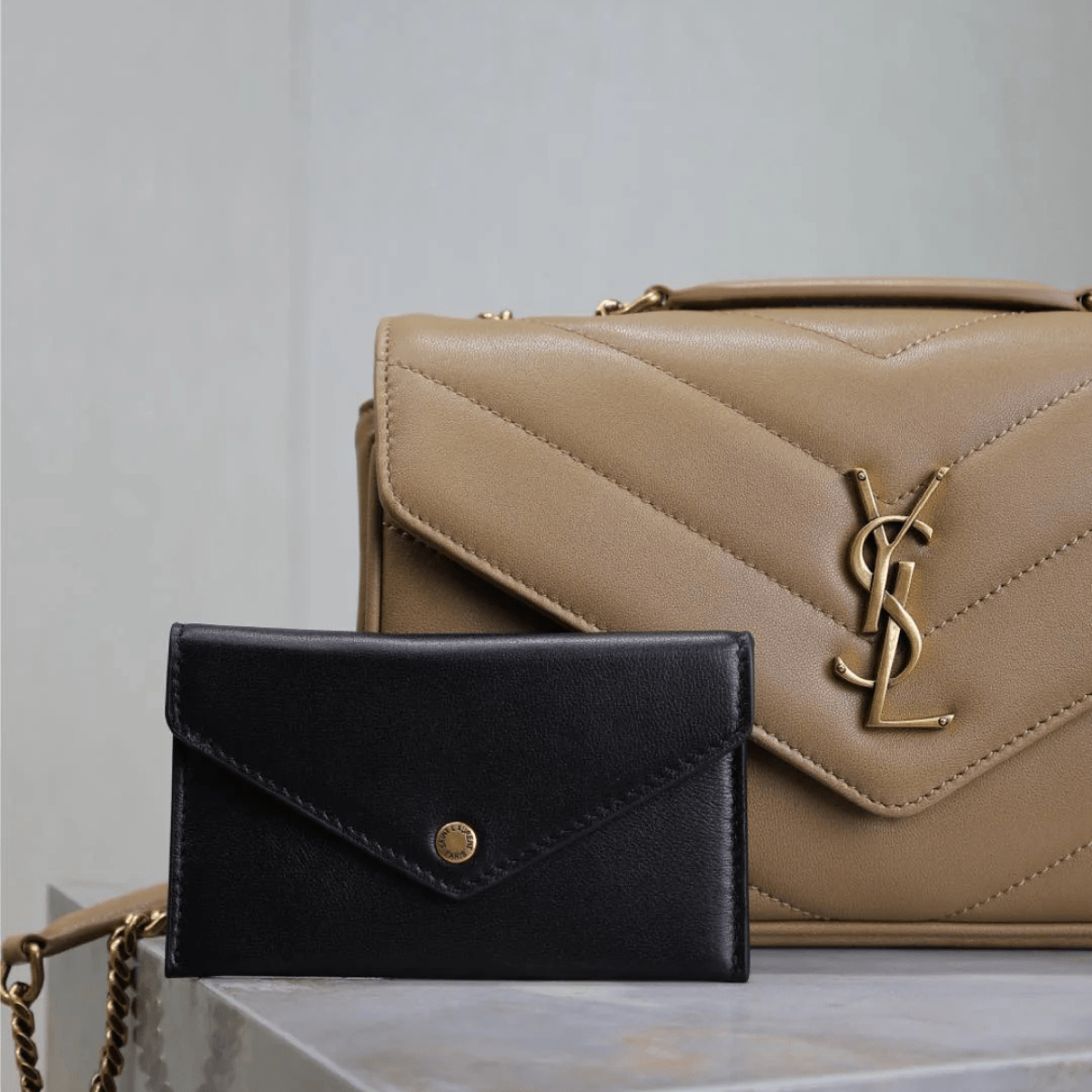 SAINT LAURENT LOULOU SMALL MATELASSÉ LAMBSKIN BAG