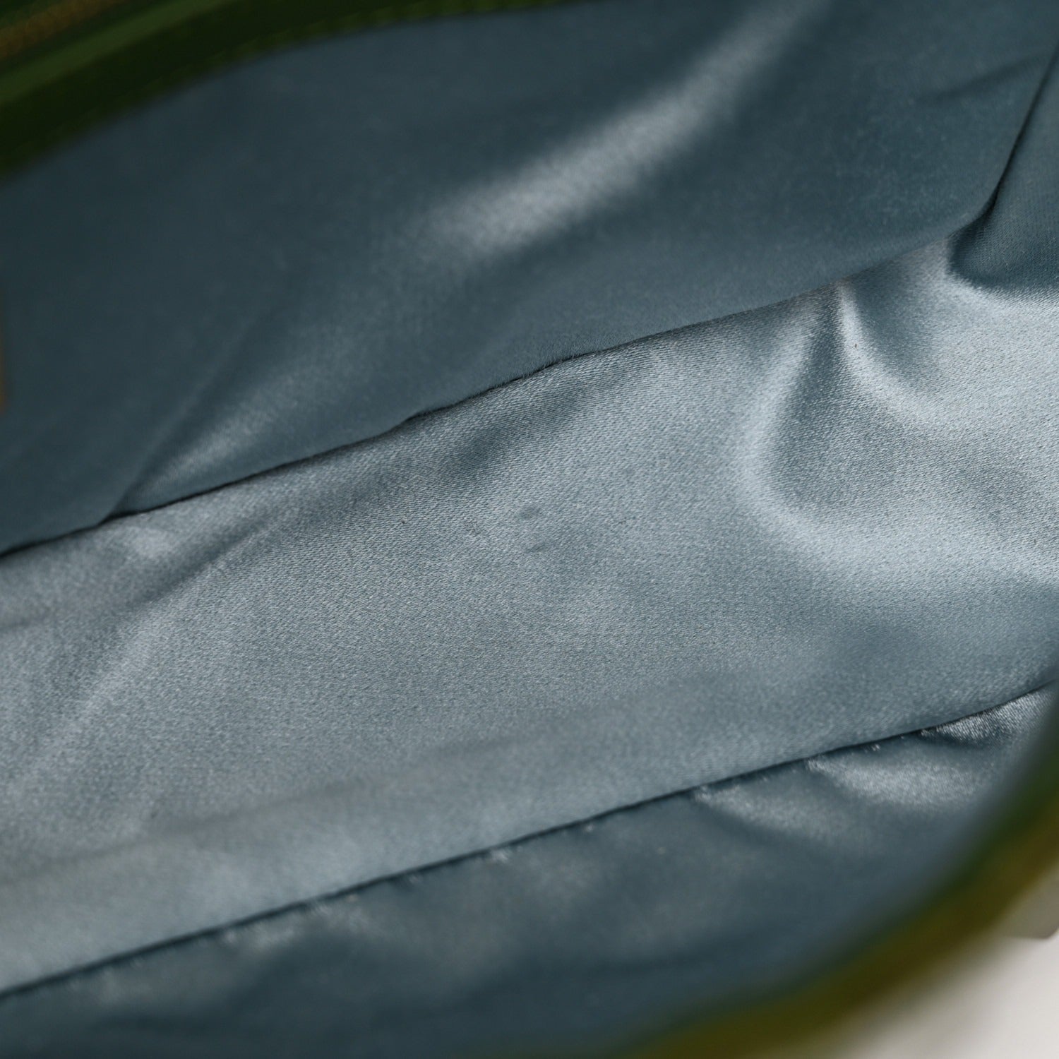 FENDI BAGUETTE BAG IN GREEN SEQUINS AND LEATHER