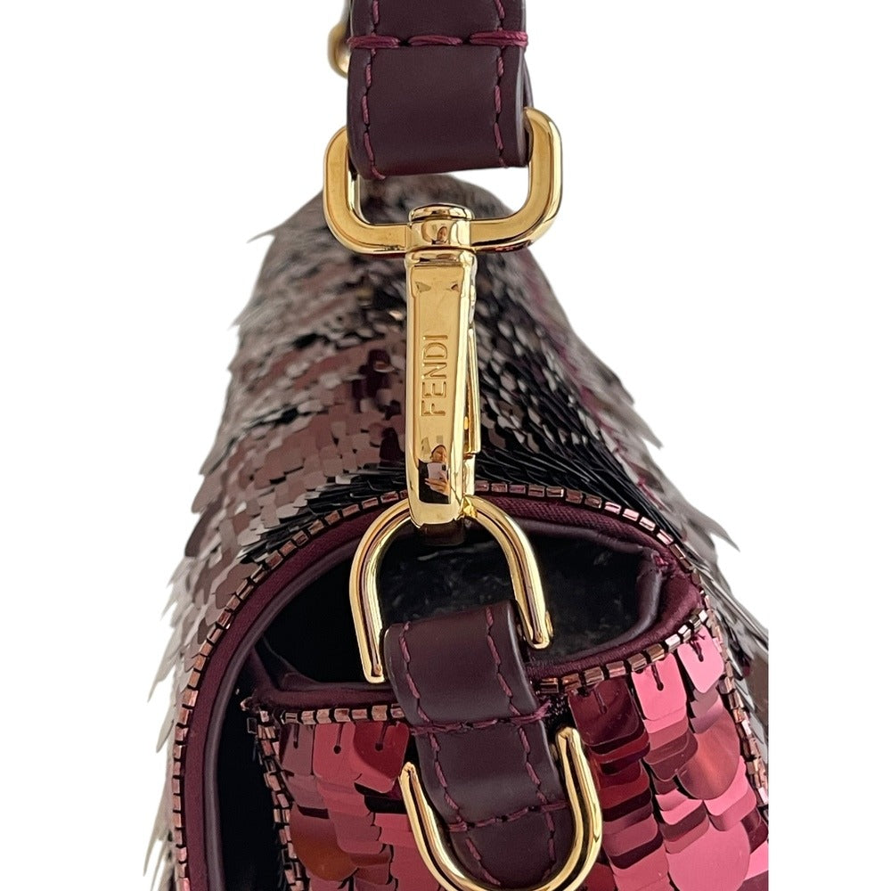 FENDI BAGUETTE BAG IN RED SEQUINS